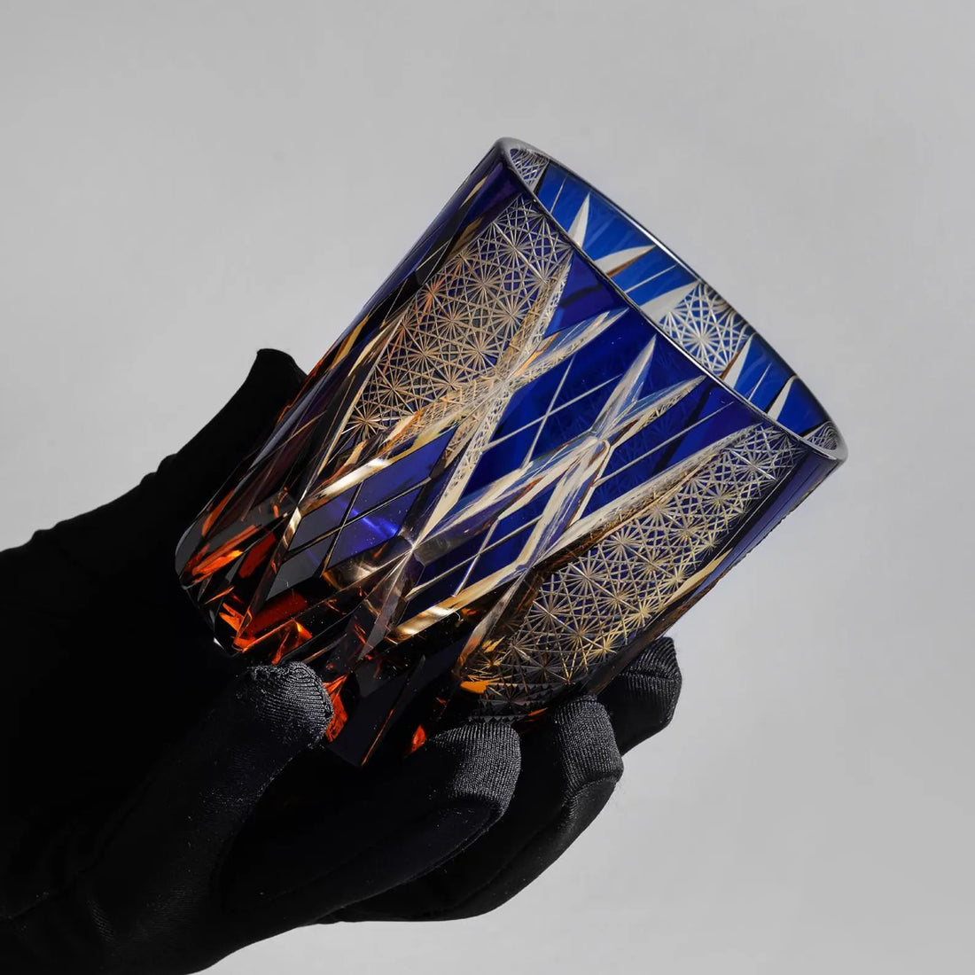 kiriko glass pattern detail japanese cut crystal craftsmanship