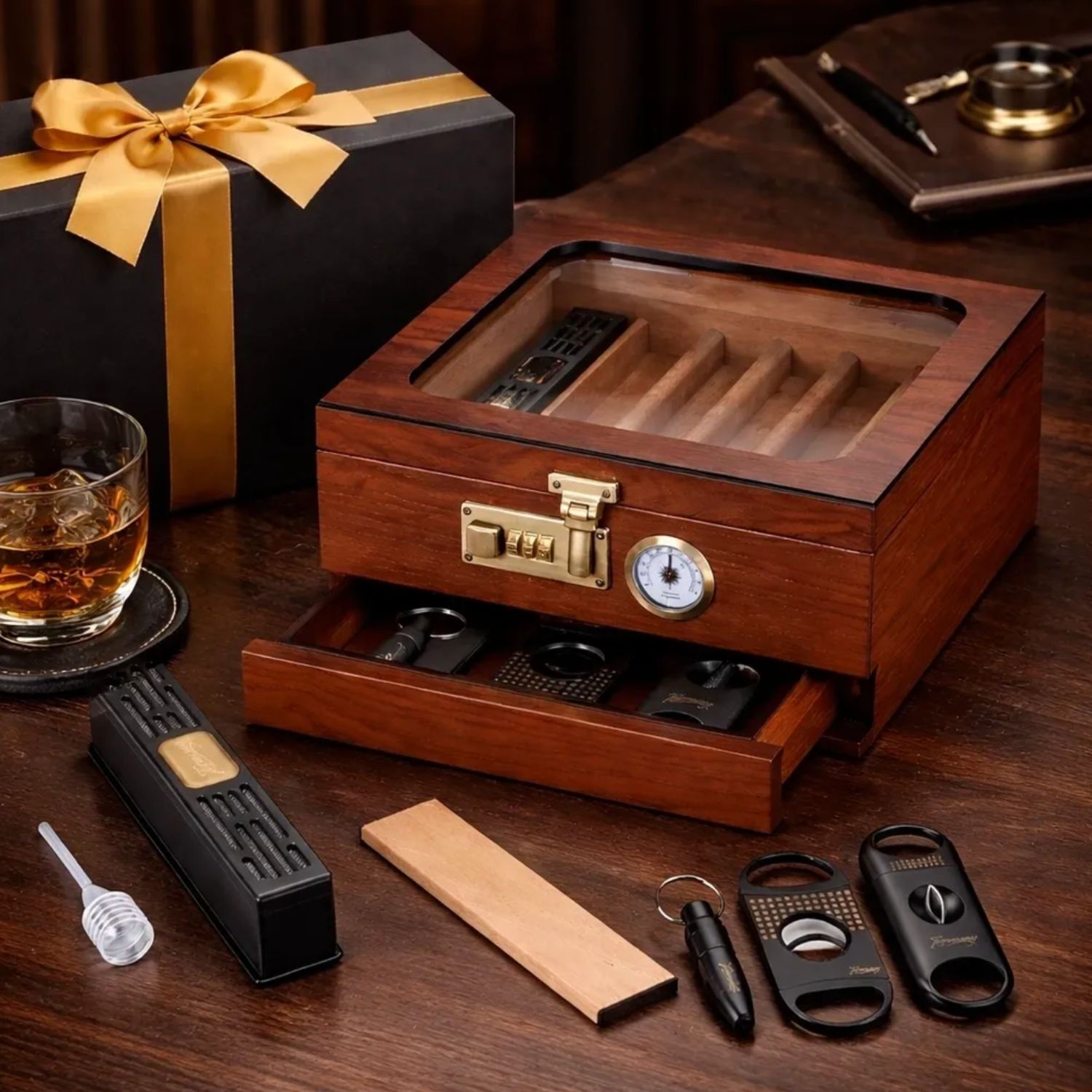  Cedar cigar humidors 