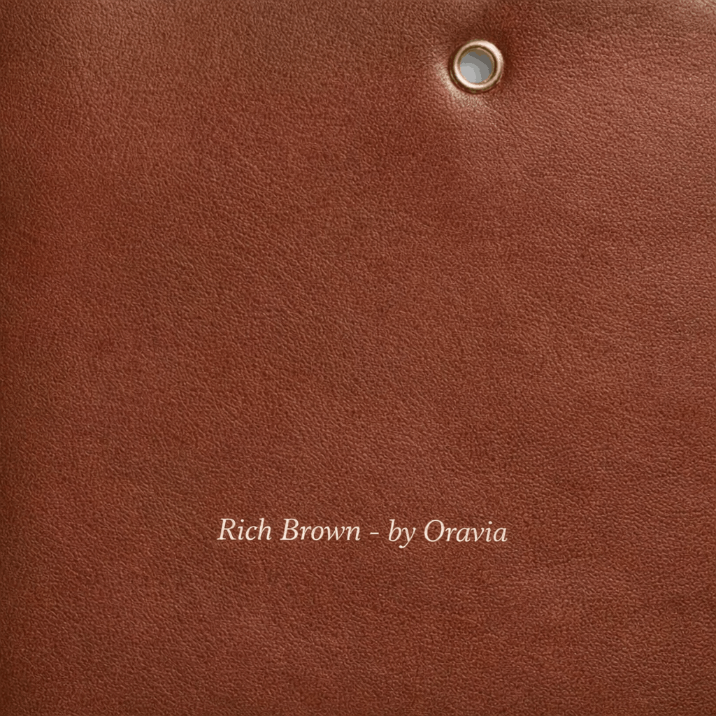 Full Grain Vegan Leather Portfolio Folder – Executive Document Organizer Case