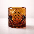 Edo Kiriko Blue Shippo Crystal Bourbon Glass