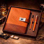 Fingerprint Lock Smart Notebook with Wireless Charger & Power Bank