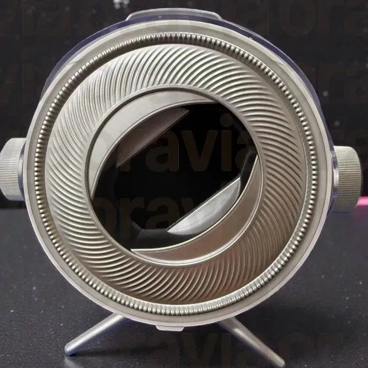 Close-up of a camera lens on a black background