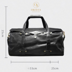brown leather duffle bag premium travel bag
