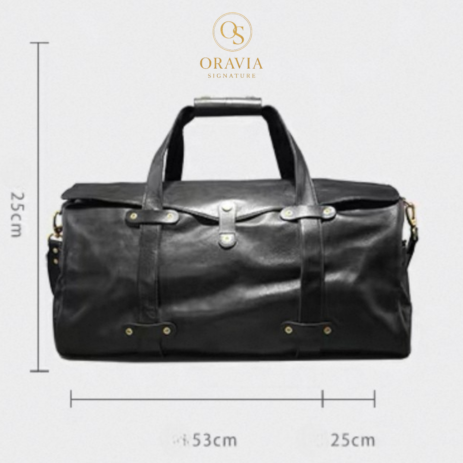 brown leather duffle bag premium travel bag