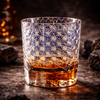 Edo Kiriko Whiskey Glass Collection – Hand Cut Japanese Crystal Tumblers, Asanoha Kikko Shippo Designs