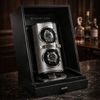 Watch winder with two watches inside