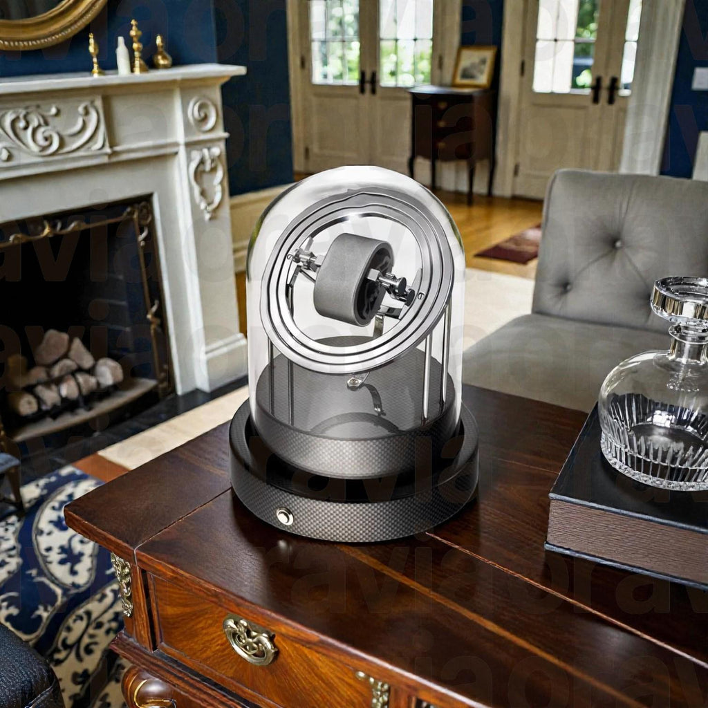Mechanical watch winder presentation case