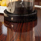 Watch winder collector display with glass dome cover