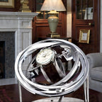 Automatic watch winder rotating inside glass enclosure